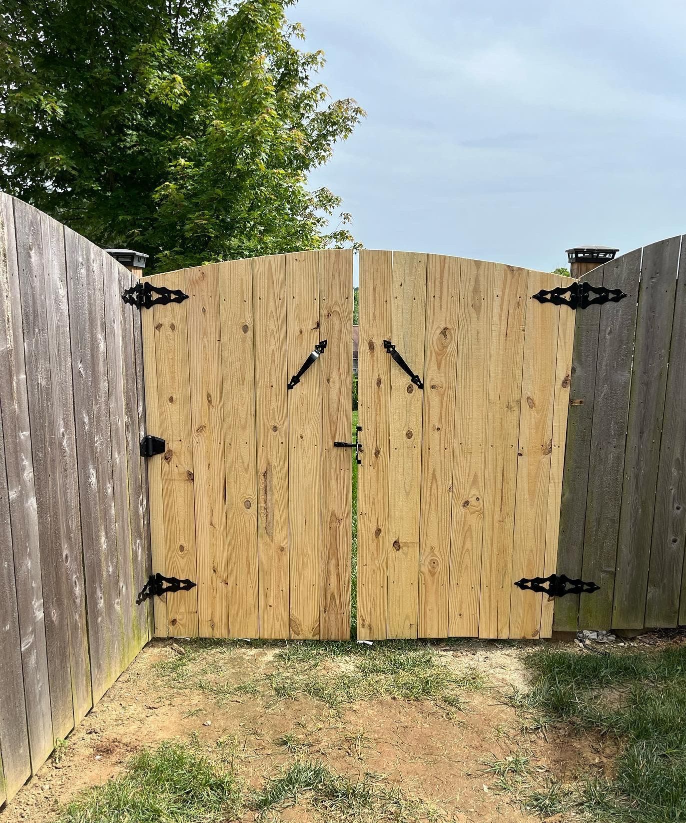 Damaged wood fence in need of repair in Lexington KY