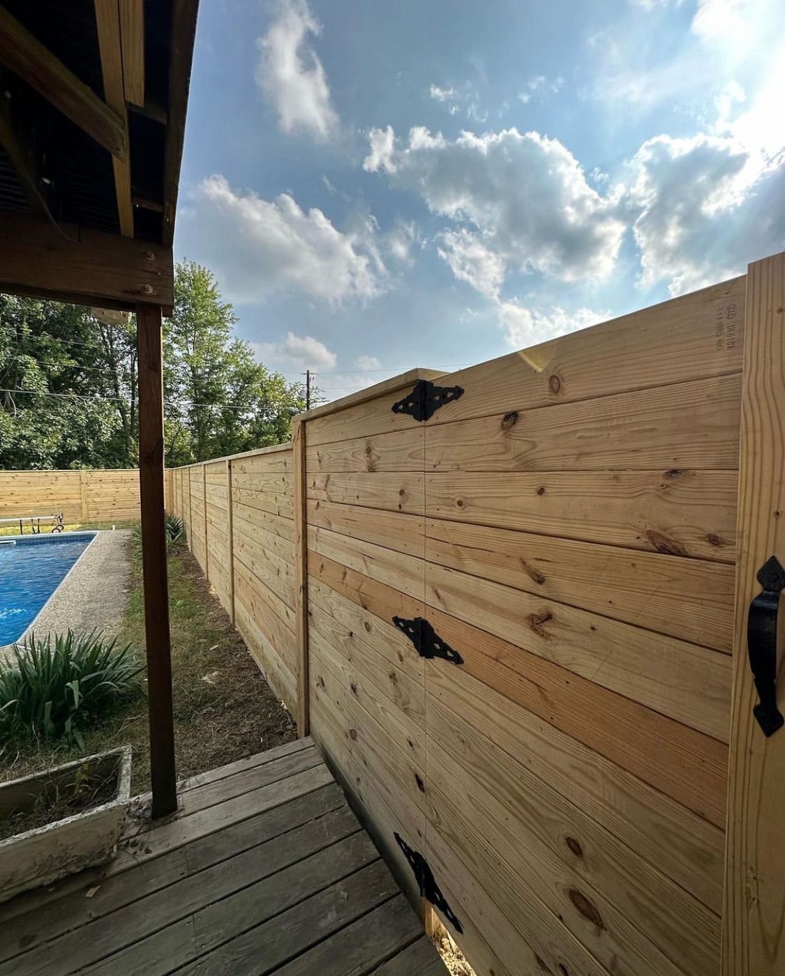 Custom residential fence work by Chafin Fence in Lexington KY