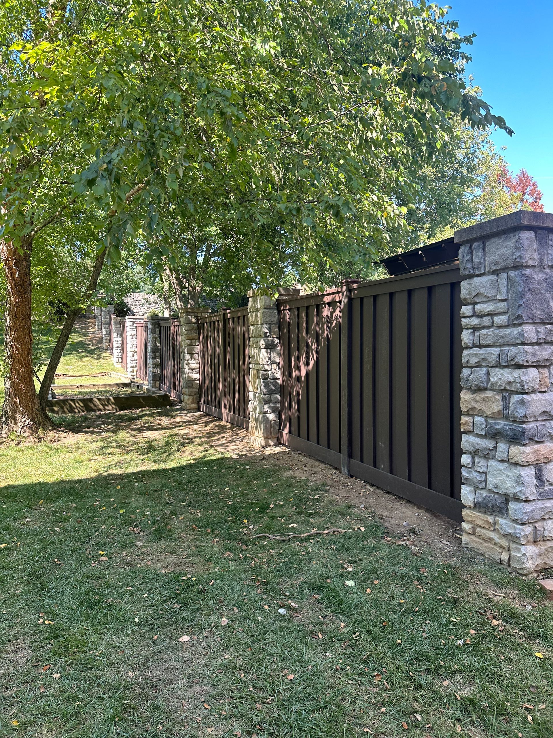 Trex composite fence installed by authorized dealer Chafin Fence Lexington KY