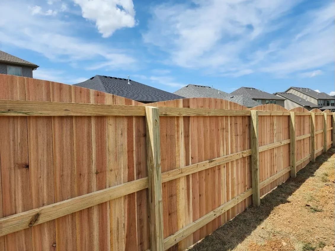 Natural wood fence installation Lexington
