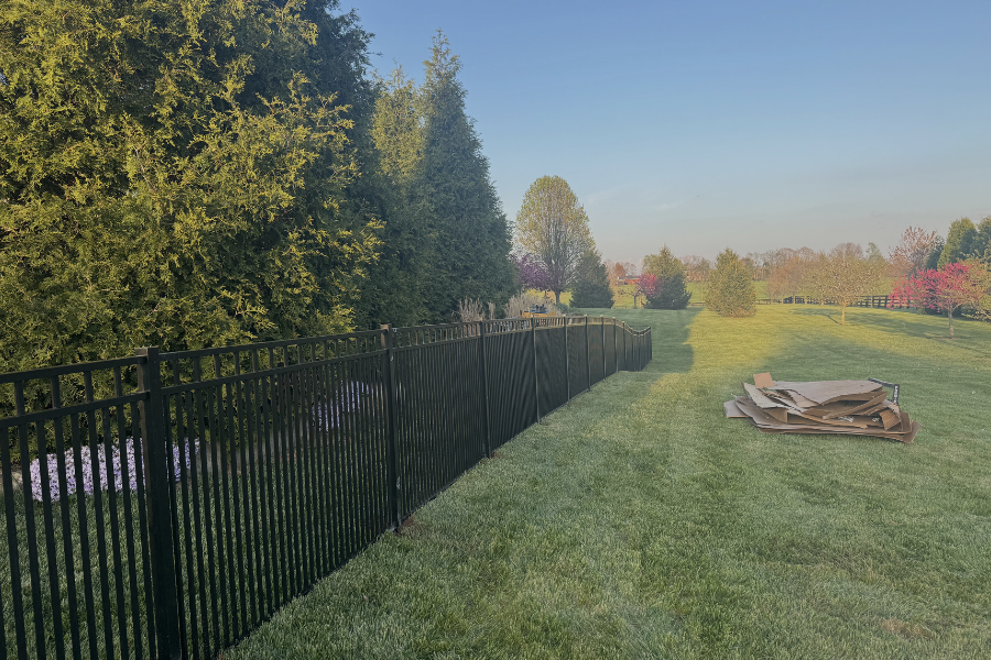 Premium aluminum fence installation in Lexington, Kentucky by Chafin Fence