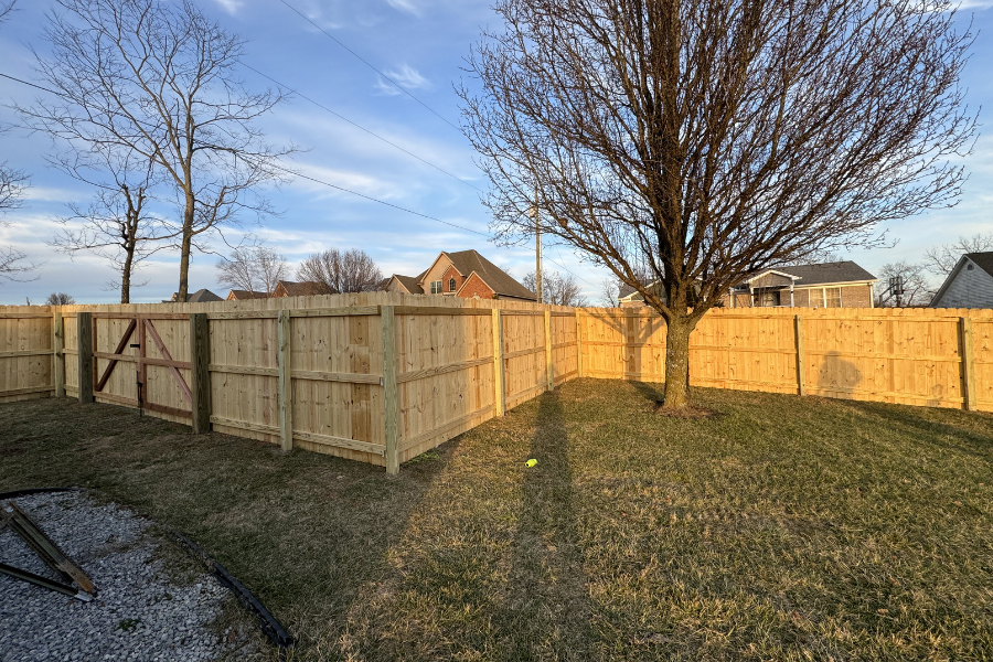 Premium privacy fence installation in Lexington, Kentucky by Chafin Fence