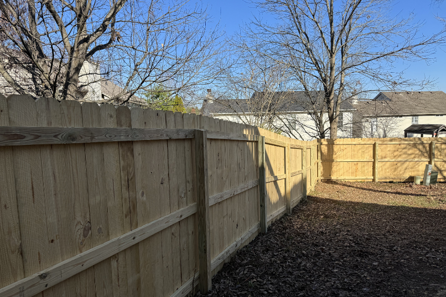 Wood privacy fence installation Lexington Kentucky