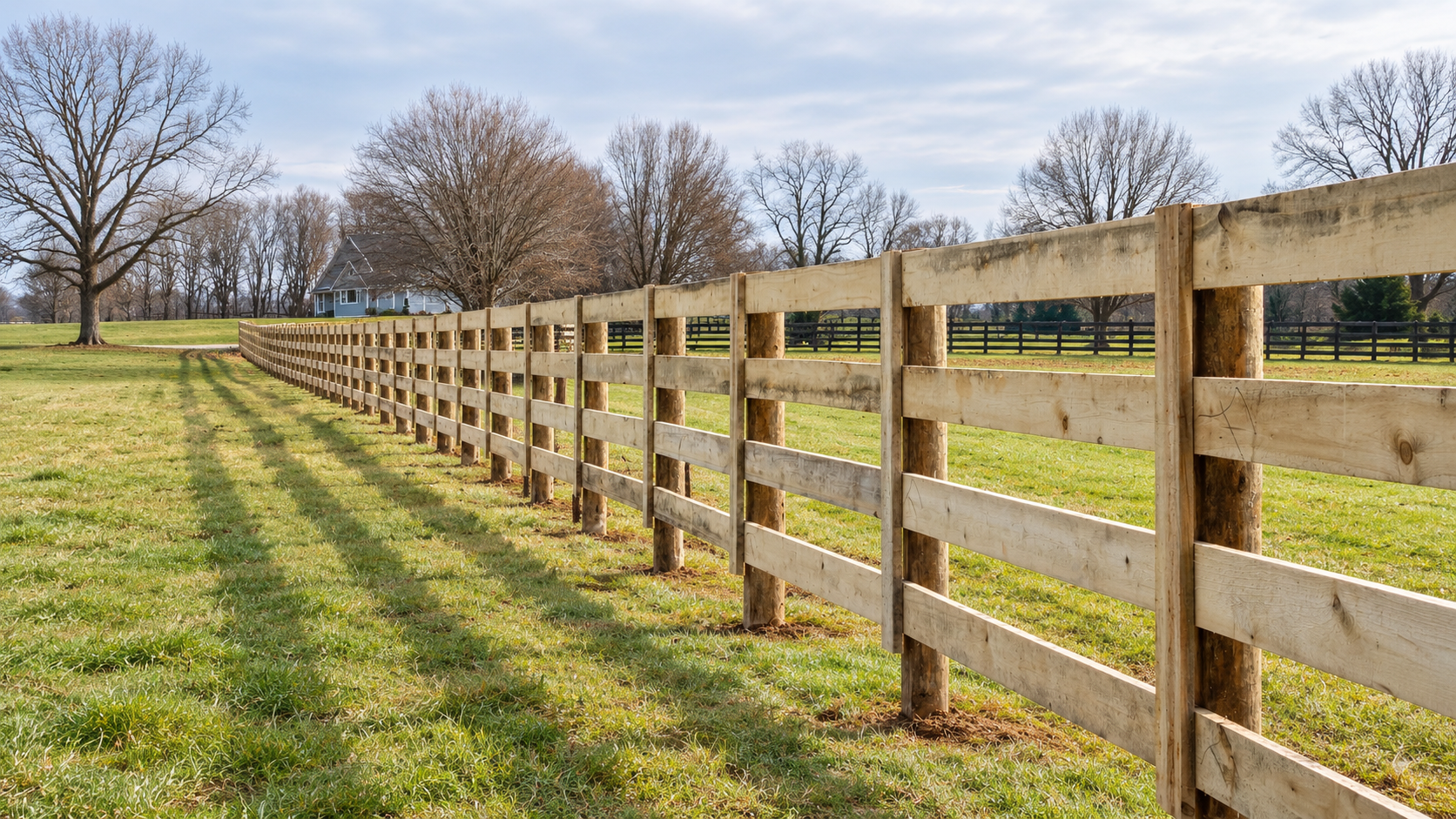 Farm fence installation in Central Kentucky by Chafin Fence